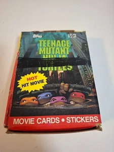 De colección 1990 Teenage Mutant Ninja Turtles - Tarjetas coleccionables caja completa - Imagen 1 de 5