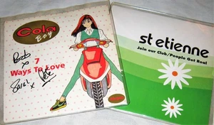 ST ETIENNE VINYL 45's Signed Cola Boy Britpop Acid House Rave 7 Ways/Join Club - Picture 1 of 5