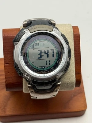 Casio Pathfinder PAW-1300T Titanium 47mm Triple Sensor Tough Solar - Image 1 of 4