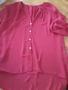  Bluse, Größe: 48 XL XXL, Weinrot, Polyester  Damen  - Bild 1 von 4