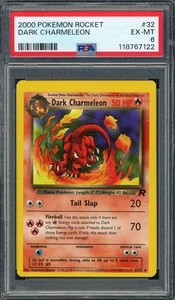 PSA 6 Dark Charmeleon (OC) Team Rocket 32/82 Pokemon Card B11 - Picture 1 of 2