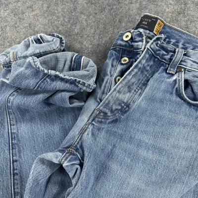 J Crew 484 Selvedge Jeans Men 31x34 (Fits 31x32) Blue Denim Straight Button Fly - Image 1 of 4
