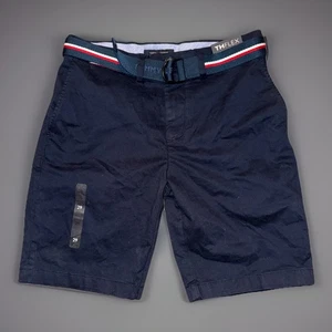Tommy Hilfiger Men's Chino Shorts Belted THFlex Flat Front Size 29 - Picture 1 of 12