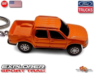🎁🚦🆕 KEY CHAIN ORANGE FORD EXPLORER SPORT TRAC CUSTOM Ltd. Ed.💕GREAT GIFT💕🎁 - Image 1 of 4