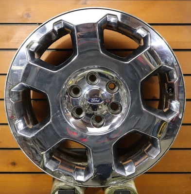 2009 2010 2011 2012 Ford F150 20” OEM Chrome Clad Wheel 6 Spoke 3786 - Image 1 of 4