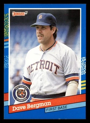 Dave Bergman 1991 Donruss #342 Detroit Tigers FREE SHIPPING *089 - Image 1 of 2