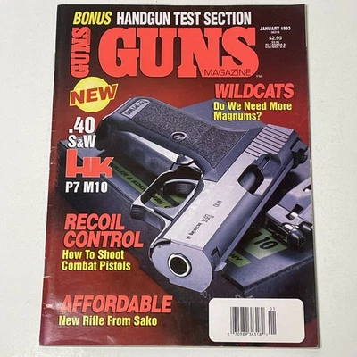 Guns Magazine Jan 1993 Wildcats Do We Need More Magnums Handgun Test Section S&W - Image 1 of 3