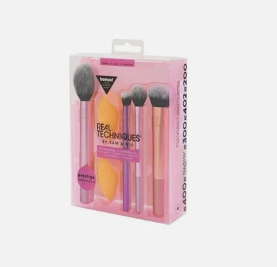 Real Techniques Make-up Pinsel Set Foundation glatt Mixer Schwämme Hauch UK