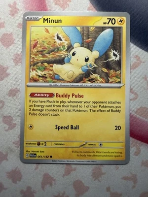 Minun - Common SV04: Paradox Rift 061/182 NM - Image 1 of 2