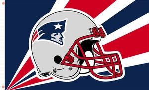 New England Football Team Souvenir Flagge 90x150cm 3x5ft Patriots Helm Dekor - Bild 1 von 6