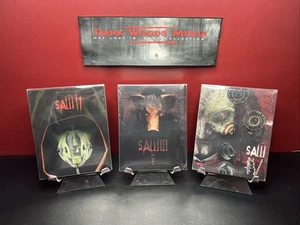 Saw II, III, IV Limited Ed Steelbooks (4K UHD+Blu-ray+Digital) Factory Sealed - Picture 1 of 7
