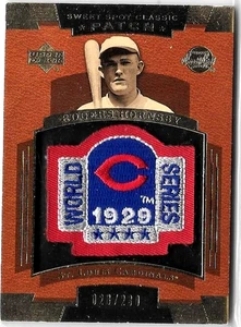 ROGERS HORNSBY 2004 UPPER DECK SWEET SPOT CLASSIC PATCH#028/230 - Picture 1 of 1
