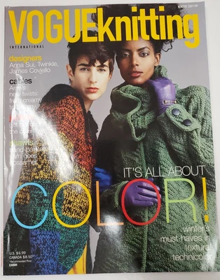 VOGUE KNITTING MAGAZINE Winter 2007/2008 Patterns Jackets Shawls Lace Sweater - Image 1 of 4