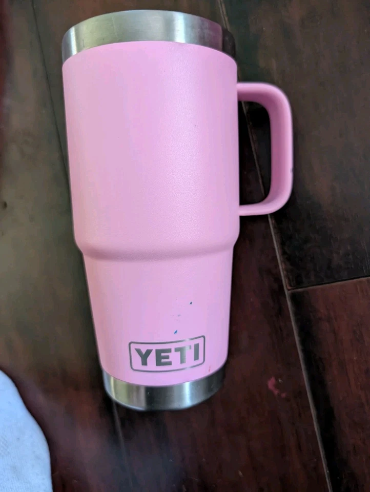 Caneca de viagem YETI RAMBLER 20 oz rosa sem tampa  - Imagem 1 de 4