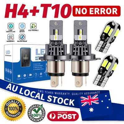 H4 LED Headlight Globes Hi/Low Beam White For Nissan Pathfinder 1995-2005 CANBUS - image 1 of 4