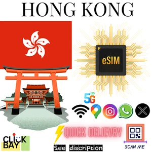 [eSIM] Hong Kong Travel e-SIM Données 4G/5G haute vitesse pendant 30 jours (données uniquement) - Photo 1 sur 1