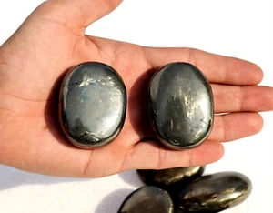 Set Of 1 Kg 50MM Apache Gold Gemstone Healing Crystal Chakra Balance Palm Stone - Picture 1 of 7