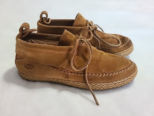 Mocassino UGG donna Woodlyn moc castagno marrone scamosciato slip on 1094814 taglia 6