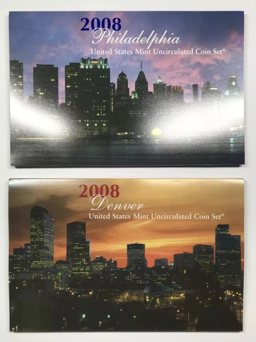 2008 US Mint Uncirculated Coin Set - P & D Cover