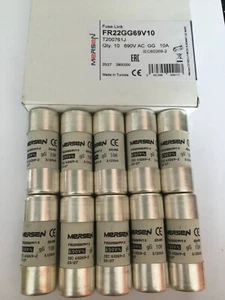FR22GG69V10 10A Mersen Ferraz Shawmut T200761 Fuse JPSF756 Qty of 1/5/10 VAT Inv - Picture 1 of 3