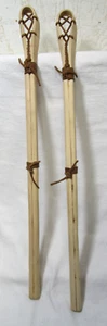Native American Boy Men's Seminole Creek Stickball Game Ball Sticks Set 26" Long - Picture 1 of 9