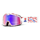 100% Barstow Death Spray Red Blue Mirror Lens Off-Road Vintage Motocross Goggles