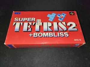 Super Tetris 2 + Bombliss Authentic Super Famicom SFC EXMT+ COMPLETE n box! - Picture 1 of 8