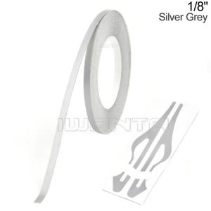 1/8" 3mm Silver Grey Pinstriping Pin Stripe DIY Roll Line Vinyl Decal Sticker - Picture 1 of 7
