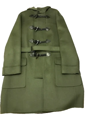 NEW SALVATORE FERRAGAMO HOODED WOOL OVERCOAT SIZE 56(EU) ~ $5,100 - Image 1 of 4