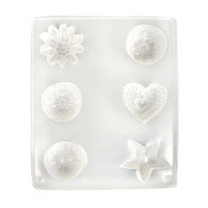 Stampo: Petit Fours, 4 - 4,5cm Ø, 6 Motivi, 1 Pz. - Picture 1 of 2