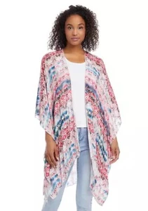 Karen Kane Open Front Kimono Cardigan Women's Size S - M Multicolor Cover Up - Picture 1 of 14