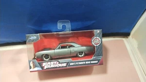 2021 Fast & Furious Dom's Plymouth Road Runner Gray Diecast 1:32 Scale Jada New - Picture 1 of 2