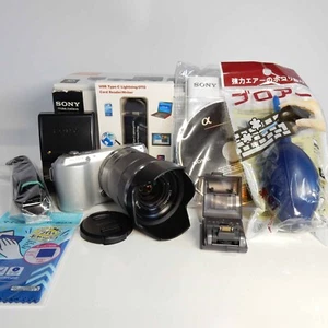 【Mint】Sony α NEX-C3 Silver Digital Camera W/Lens 18-55 Small and lightweight - Picture 1 of 18
