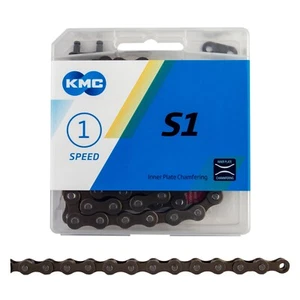 KMC S1 Single Speed 1/2 x 1/8 Internal Geared Hub Bike or Fixie Bicycle Chain - Picture 1 of 29