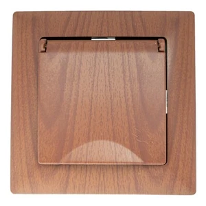 Visage Steckdose mit Deckel Unterputz Nussbaum Holz-Optik Praktisches  - Bild 1 von 5