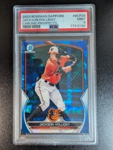 2023 Bowman Chrome Sapphire Jackson Holliday Prospect #BCP-20 PSA 9 orioles come nuovo - Foto 1 di 2