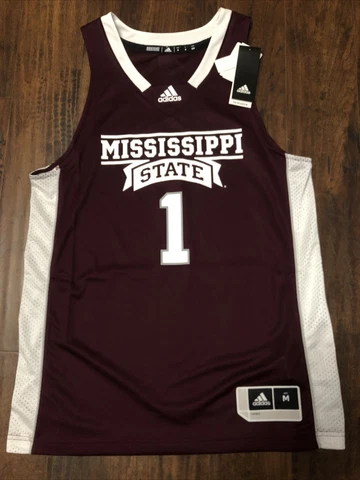 Mississippi State Adidas Men's Size M Swingman Basketball Jersey New With Tags Cover
