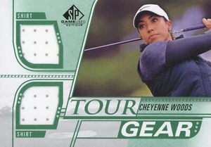 OBERDECK 2021 SP SPIEL GEBRAUCHT CHEYENNE WOODS #TG-CW TOUR GEAR DUAL RELIKTKARTE - Bild 1 von 2