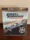 Fast &amp; Furious: 8-Movie Collection Box Set Lot (4K UHD+Blu-Ray+Digital 2019)
