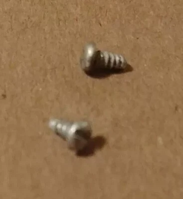 Orig Schwinn Stingray Cruser Fastback Krate Varsity etc 60-70s Head Badge screws - Image 1 of 4