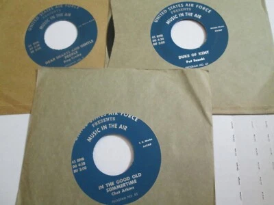 3 MUSIC IN THE AIR  US AIR FORCE 45 LOT NM CHET ATKINS PEREZ PRADO BING CROSBY + - Image 1 of 4