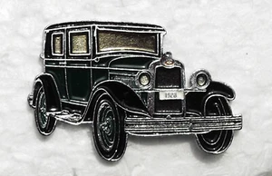 CHEVROLET 1928 SEDAN ENAMEL LAPEL BADGE. 38x25mm. BUTTERFLY PIN FIXING - Picture 1 of 1