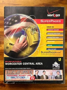 Directorio de guías telefónicas Verizon Super Pages Worcester Central Mass 2003 2004 mapas - Imagen 1 de 9