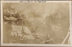 RPPC USS St Louis on England Trip Military Antique Real Photo Postcard c1920 - Picture 1 of 6