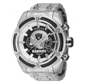 Invicta X NFL Las Vegas Raiders Mens Chronograph Watch 52mm Carbon Fiber (41798) - Picture 1 of 11