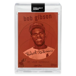 2020 TOPPS PROJECT 2020 #163 BOB GIBSON - BY DON C - Picture 1 of 2
