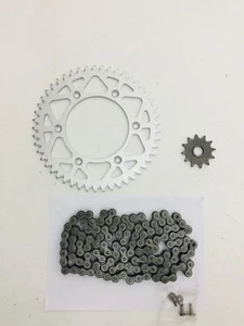 KIT TRASMISSIONE CATENA KIT TRANSMISSION CHAIN HONDA CRF 450 DAL 2005 AL 2014 - Picture 1 of 5