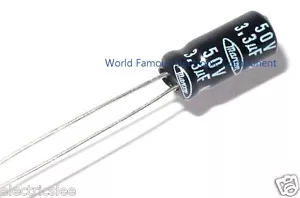 10 piezas - Condensador electrolítico radial bipolar bipolar MARCON 3,3uF (3,3μF) 50 V CE-BP - BP - Imagen 1 de 1