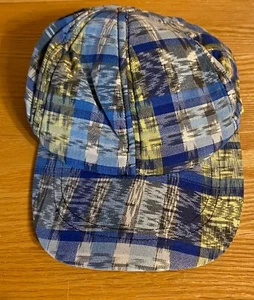 NWOT Antigua Baseball Hat One Size Women's Blue Quilt Pattern Classic Casual Cut - Picture 1 of 10