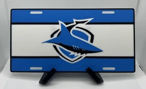 NRL Inspired Licence Plate - Cronulla-Sutherland Sharks - Picture 1 of 1